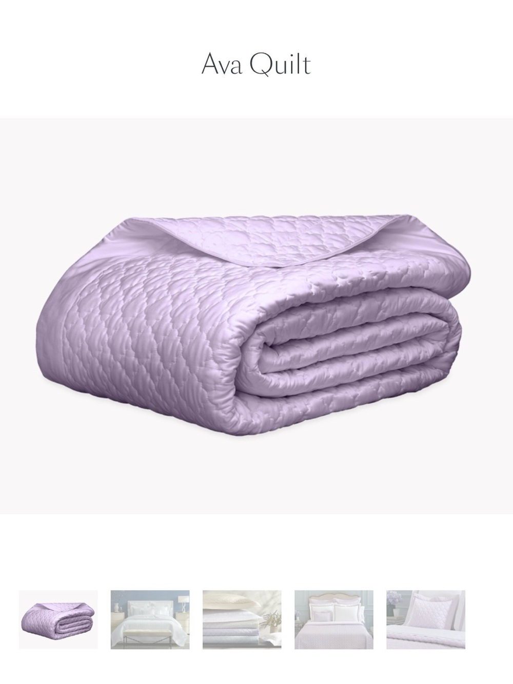 - Matouk Lavender Quilted Bedding